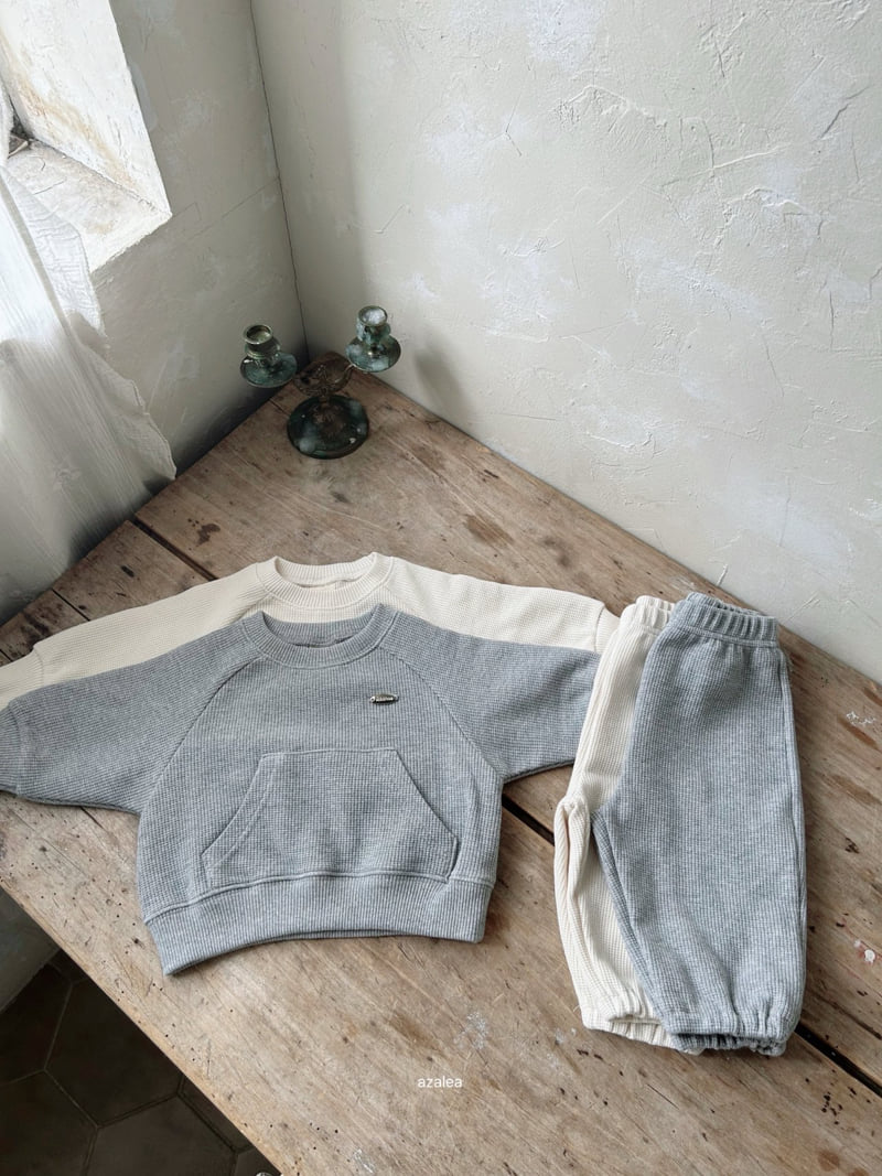 Azalea - Korean Baby Fashion - #babyboutiqueclothing - Bebe Best Waffle Set-up - 7
