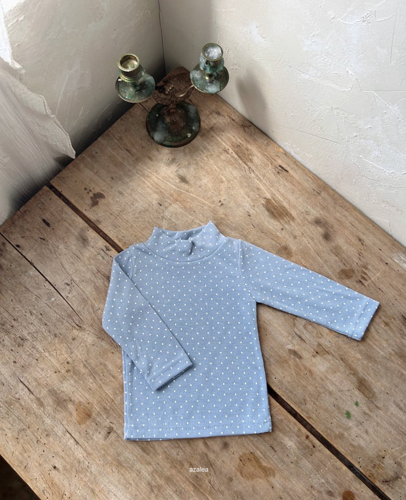 Azalea - Korean Baby Fashion - #babyfashion - Bebe Ghana Dot Turtleneck Tee - 3