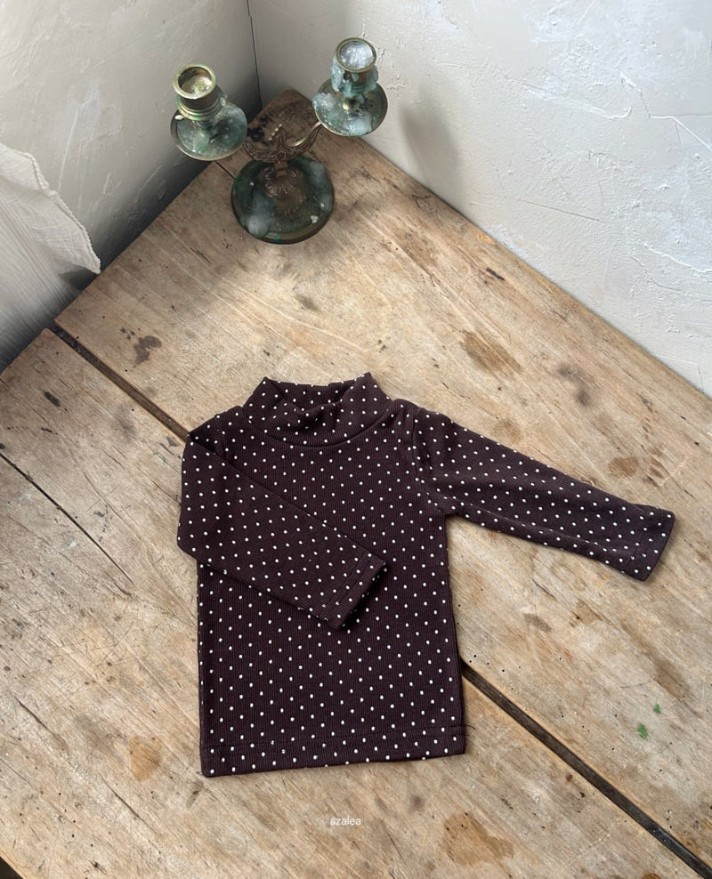 Azalea - Korean Baby Fashion - #babyfashion - Bebe Ghana Dot Turtleneck Tee - 4