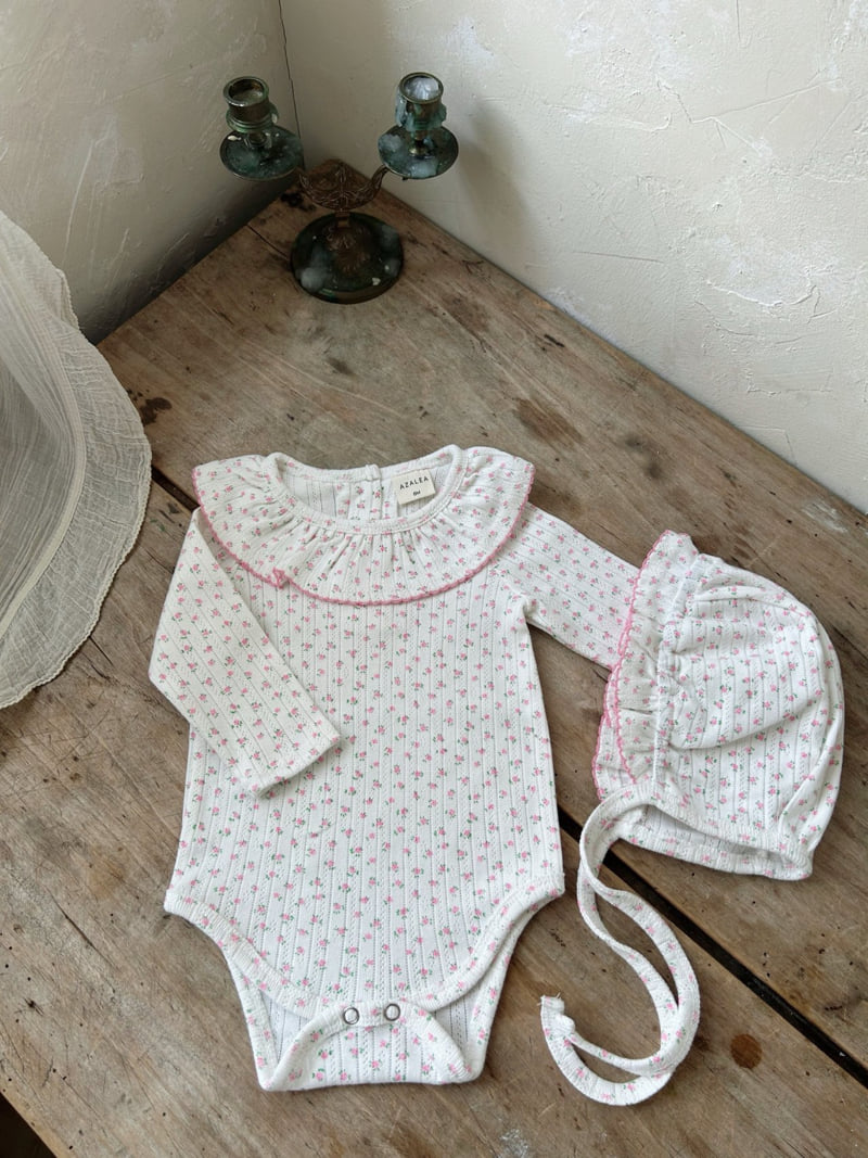 Azalea - Korean Baby Fashion - #babyoutfit - Bebe Freesia Suit Set - 3
