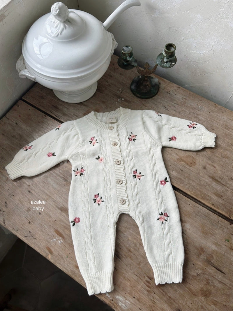 Azalea - Korean Baby Fashion - #babyootd - Bebe Love Flower Suit - 4