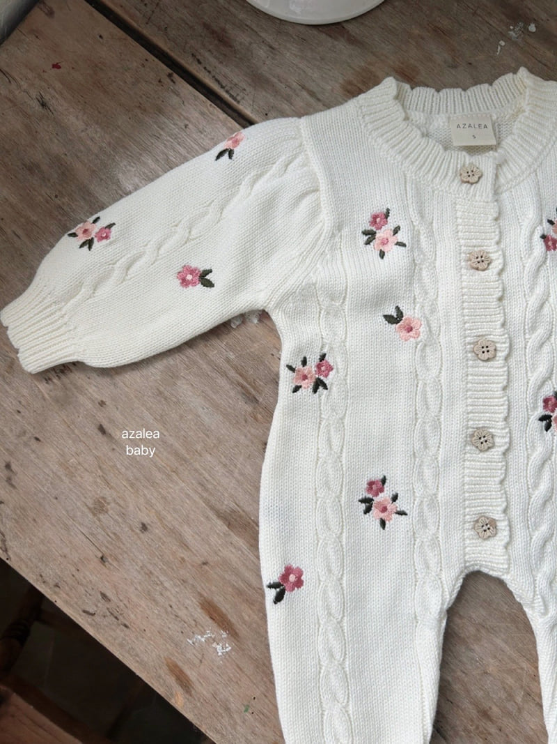 Azalea - Korean Baby Fashion - #babyoutfit - Bebe Love Flower Suit - 5