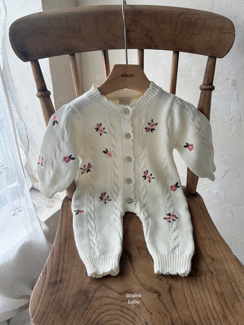 Azalea - Korean Baby Fashion - #babywear - Bebe Love Flower Suit - 6