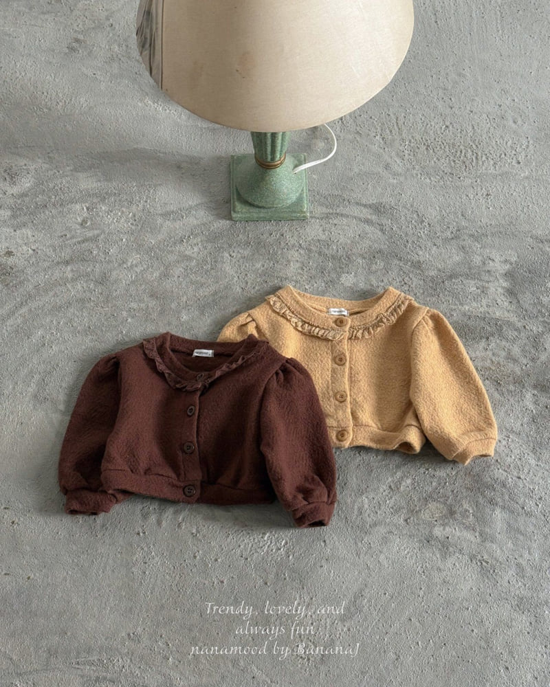 Banana J - Korean Baby Fashion - #babyboutiqueclothing - Bebe Mocha Cardigan - 8