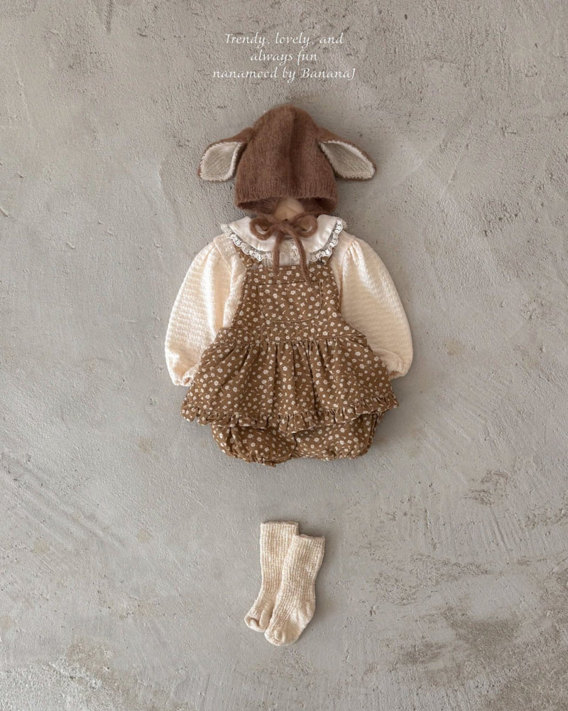 Banana J - Korean Baby Fashion - #babyfashion - Bebe Garden Overalls - 3