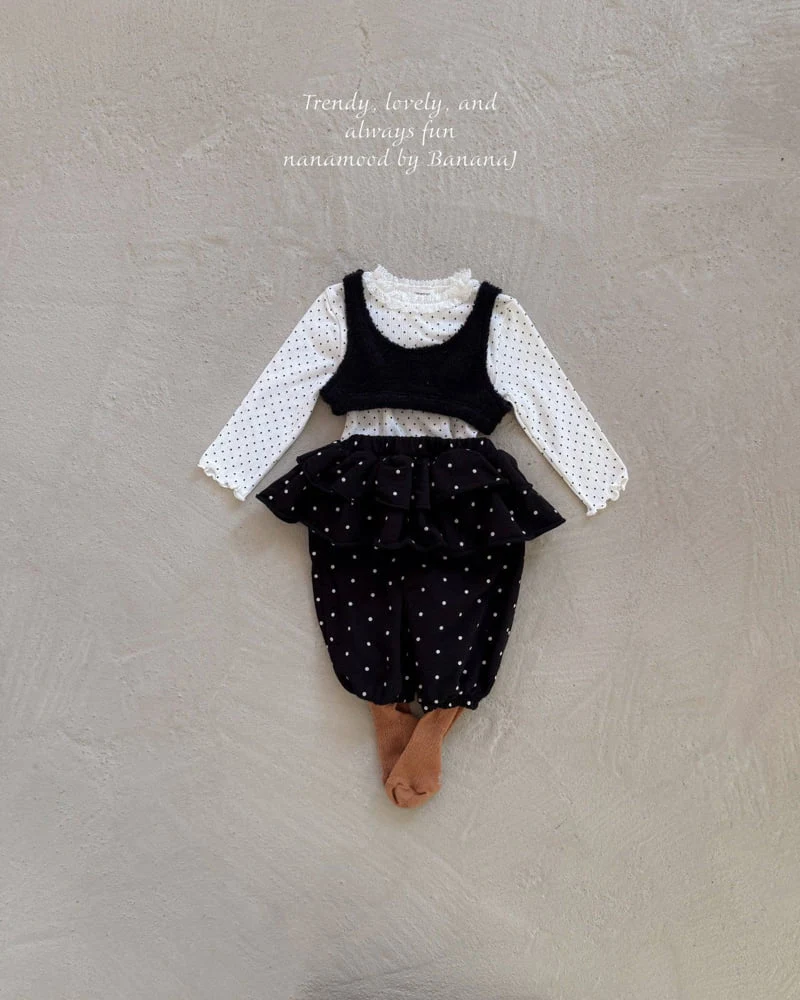 Banana J - Korean Baby Fashion - #babyfashion - Bebe Petal Dot Pants - 2