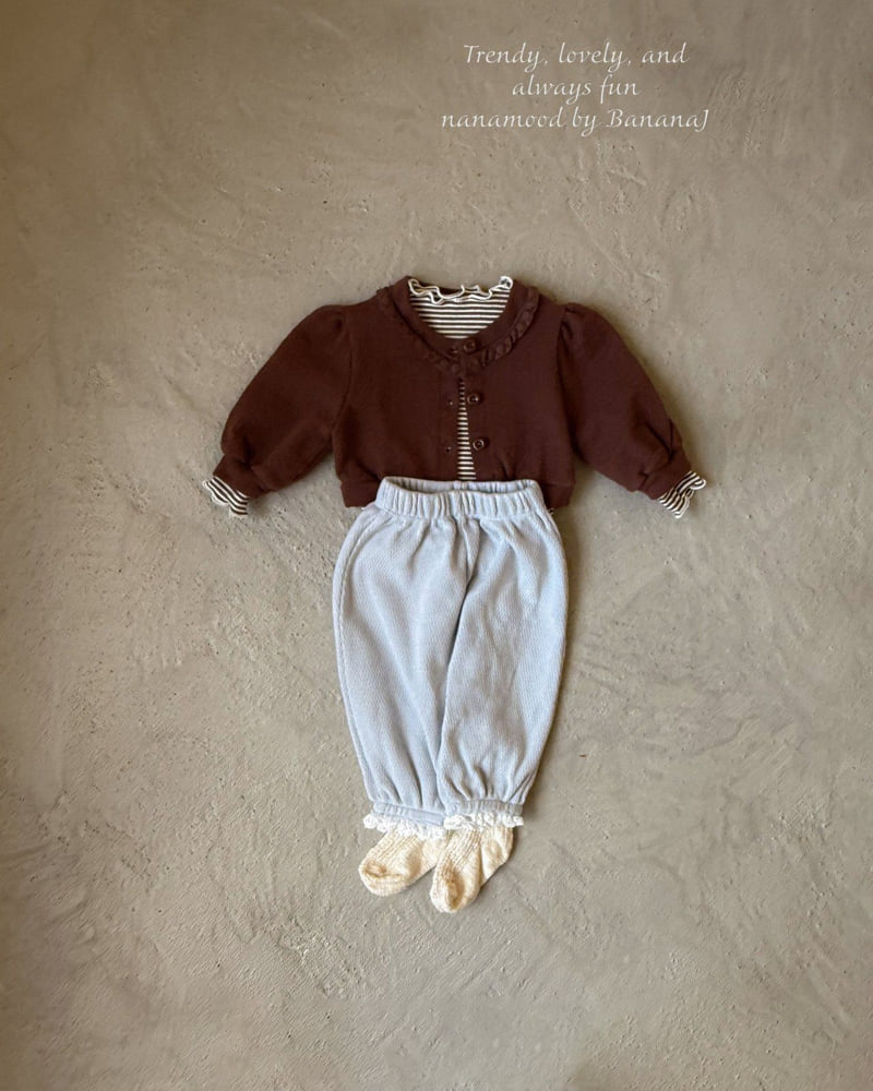Banana J - Korean Baby Fashion - #babyfashion - Bebe Bingo Stripe Tee - 6