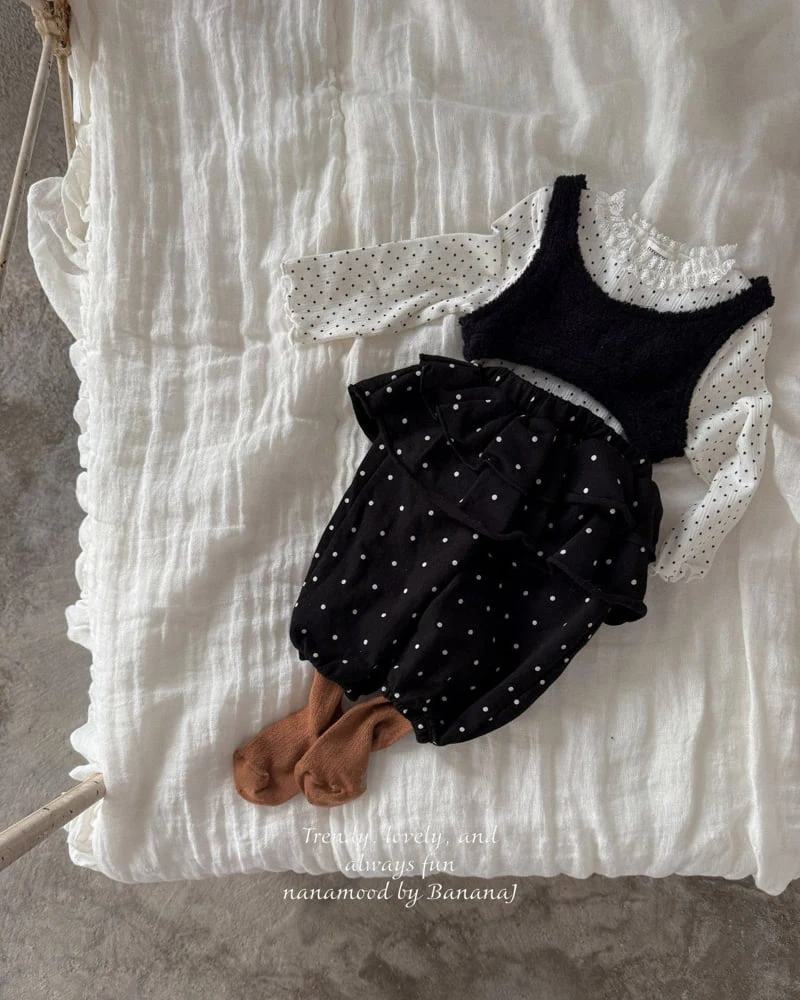 Banana J - Korean Baby Fashion - #babyfever - Bebe Petal Dot Pants - 3