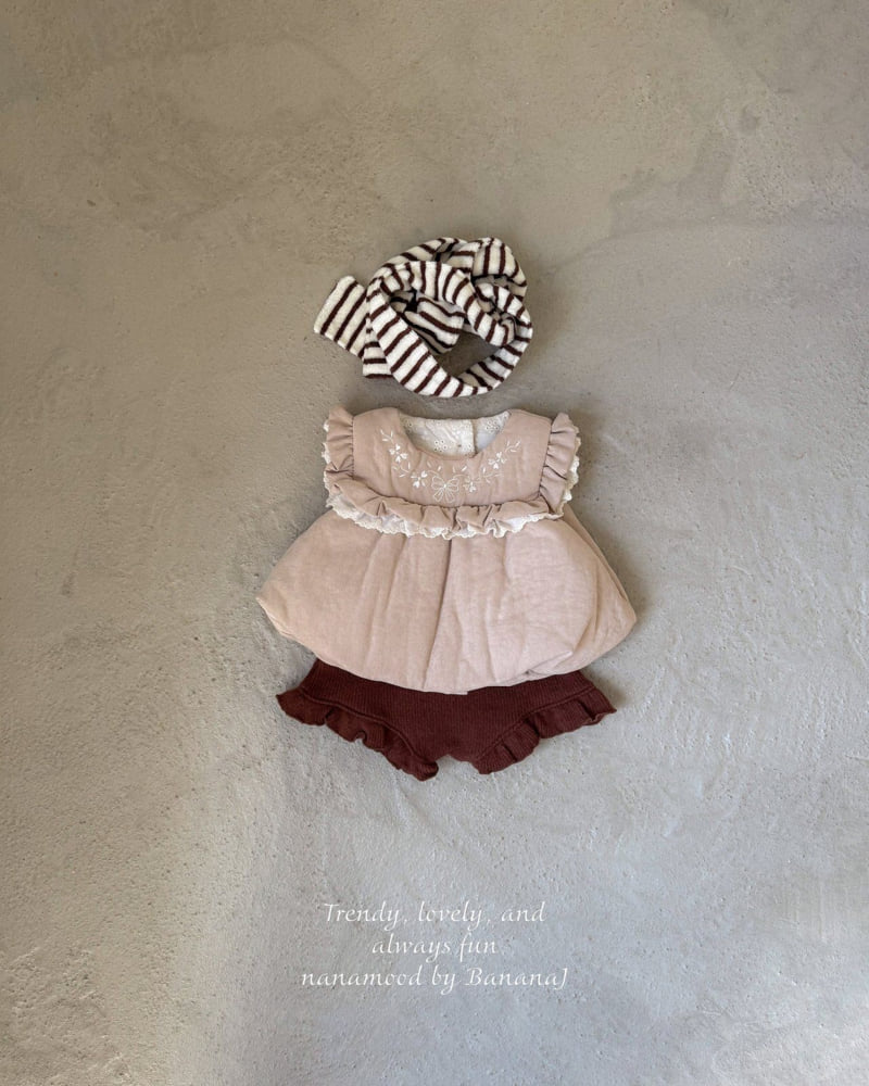 Banana J - Korean Baby Fashion - #babyfever - Bebe Knit Frill Pants - 2