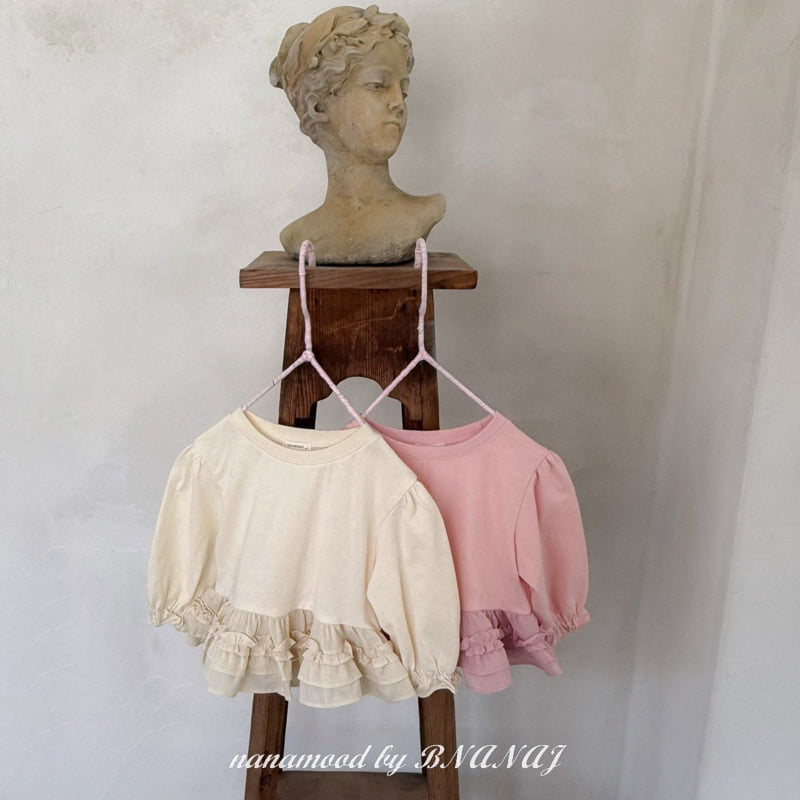 Banana J - Korean Baby Fashion - #babyfever - Bebe Ruffle Point Tee