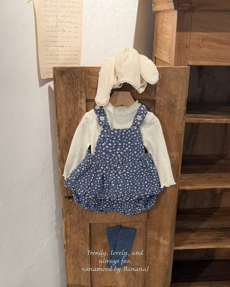 Banana J - Korean Baby Fashion - #babygirlfashion - Bebe Garden Overalls - 5