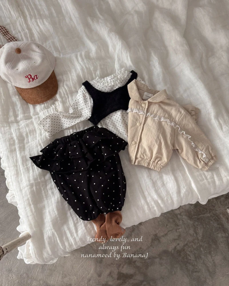 Banana J - Korean Baby Fashion - #babyfever - Bebe Petal Dot Pants - 4