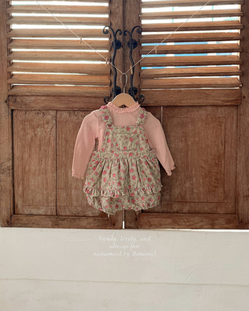 Banana J - Korean Baby Fashion - #babyoninstagram - Bebe Garden Overalls - 7
