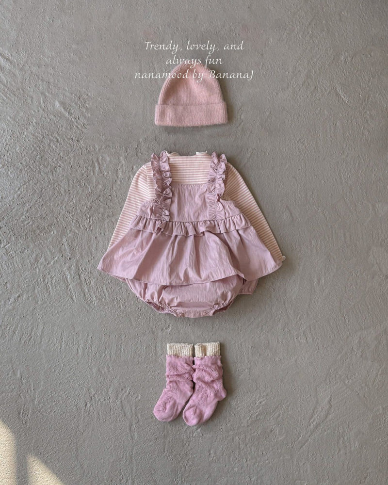 Banana J - Korean Baby Fashion - #babyoninstagram - Bebe Bingo Stripe Tee - 10