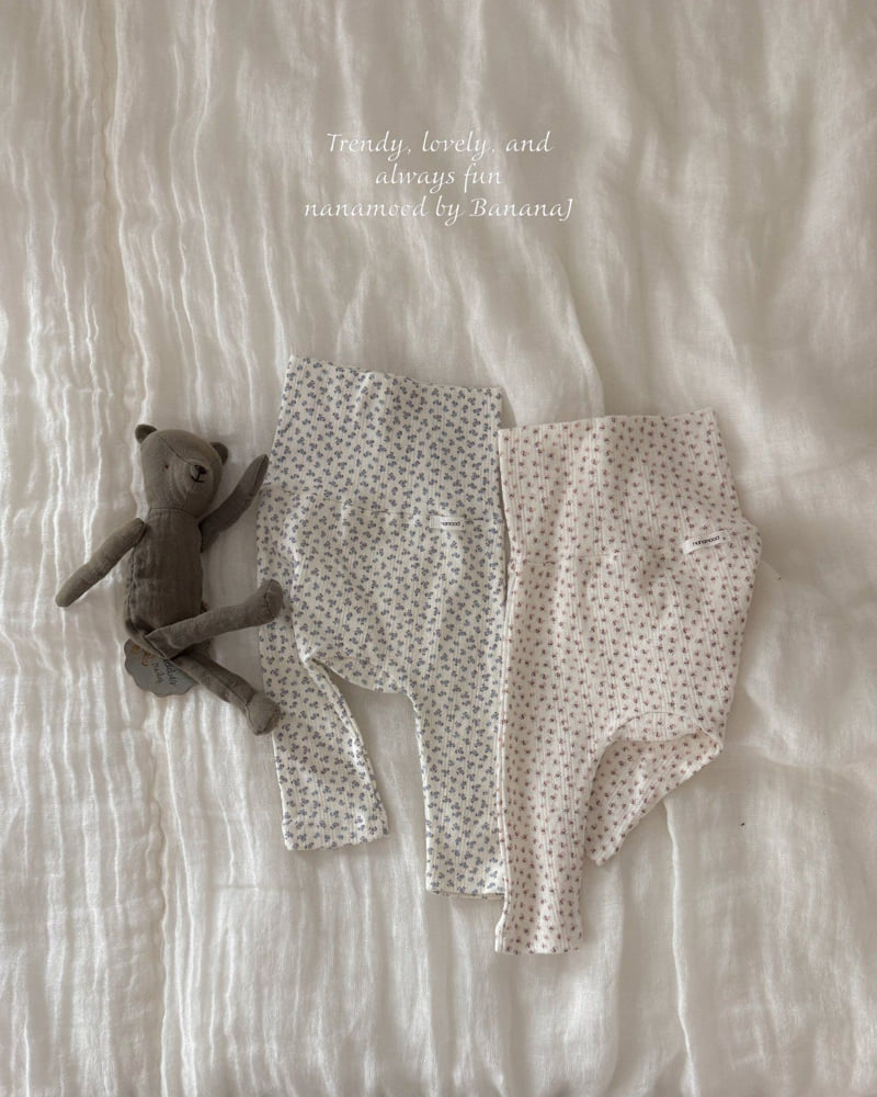 Banana J - Korean Baby Fashion - #babylifestyle - Bebe Tiny Flower Leggings - 4