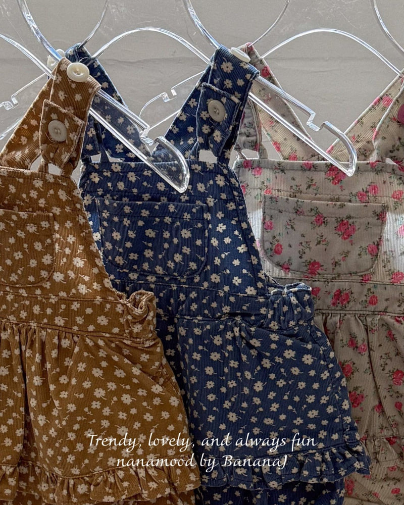Banana J - Korean Baby Fashion - #babyootd - Bebe Garden Overalls - 8