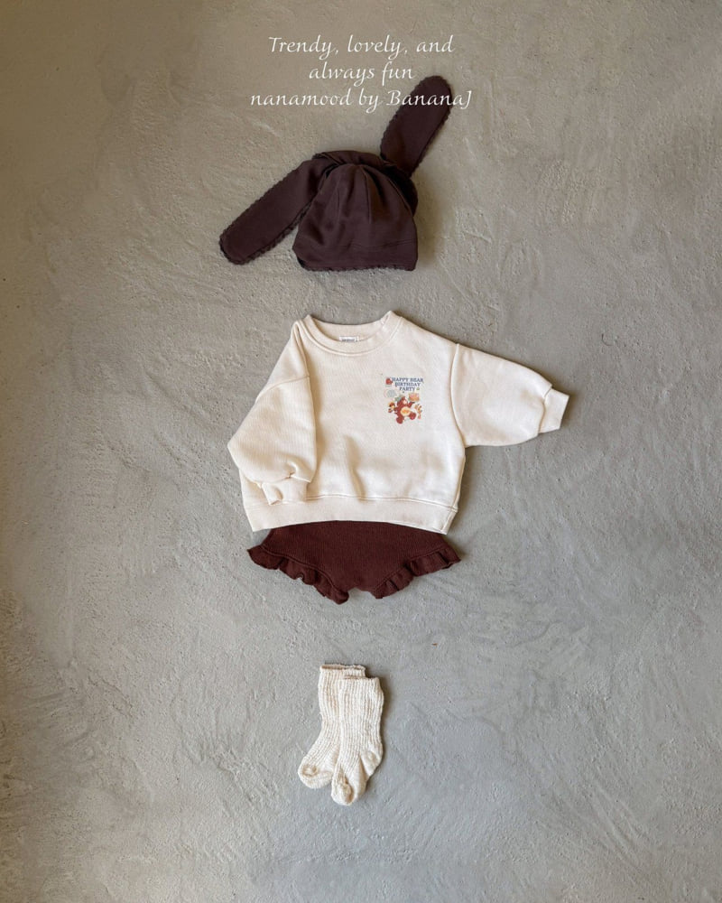Banana J - Korean Baby Fashion - #babyootd - Bebe Knit Frill Pants - 6