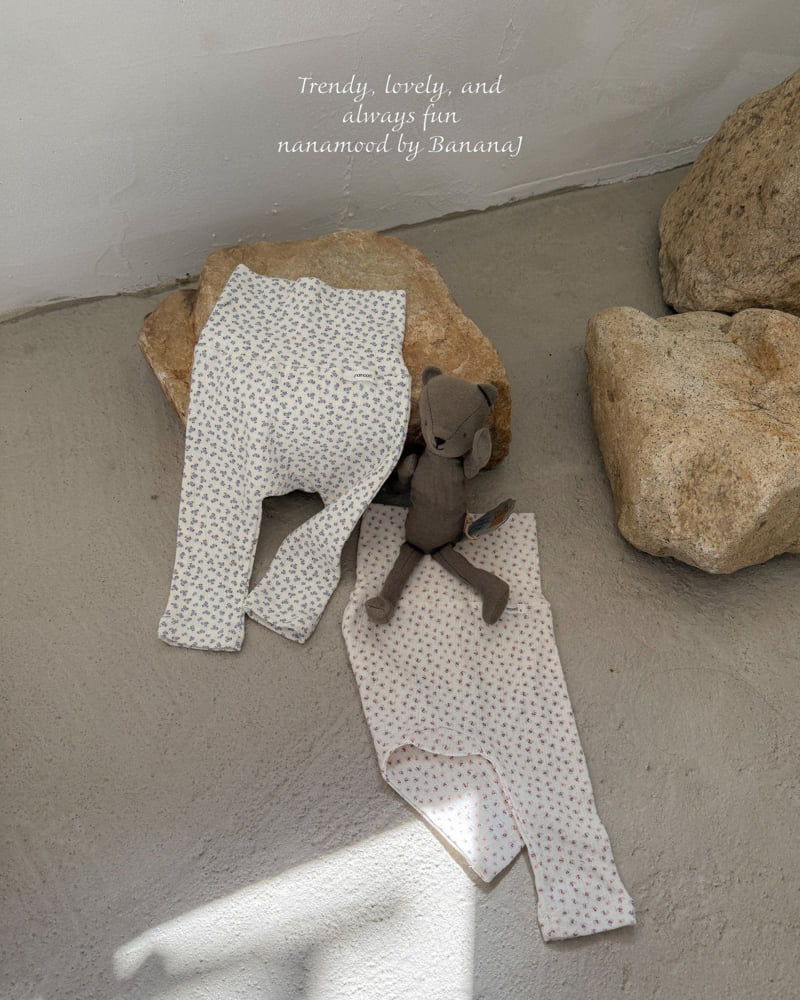 Banana J - Korean Baby Fashion - #babyootd - Bebe Tiny Flower Leggings - 5