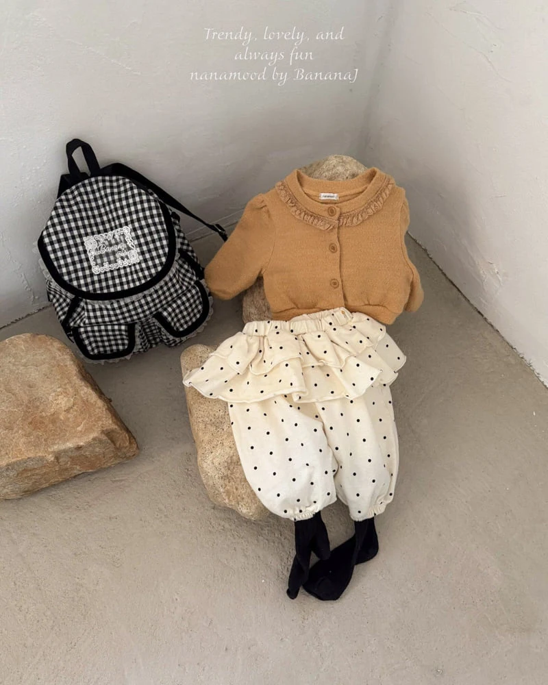Banana J - Korean Baby Fashion - #babyoutfit - Bebe Petal Dot Pants - 9