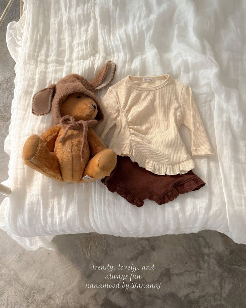 Banana J - Korean Baby Fashion - #babyoutfit - Bebe Edge Tee - 8