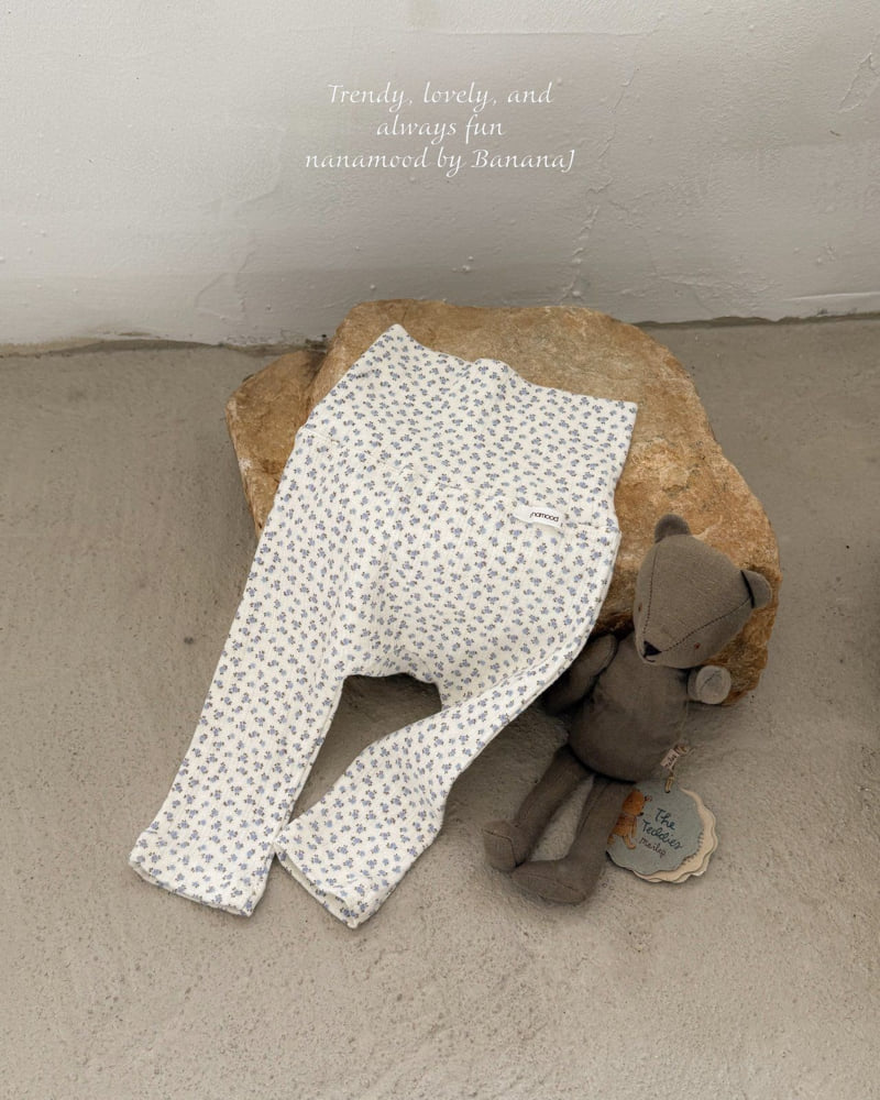 Banana J - Korean Baby Fashion - #babyoutfit - Bebe Tiny Flower Leggings - 6