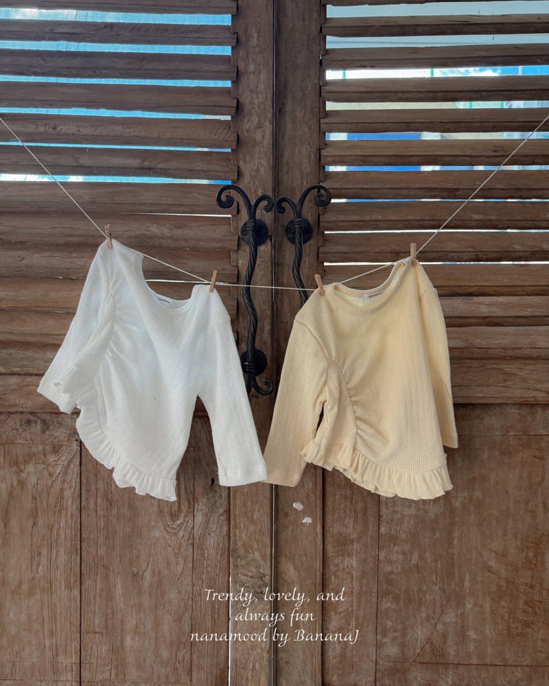 Banana J - Korean Baby Fashion - #babywear - Bebe Edge Tee - 9