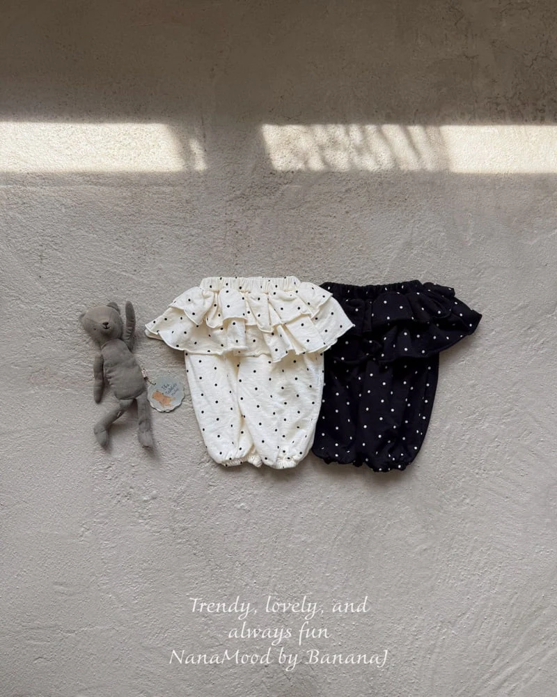 Banana J - Korean Baby Fashion - #onlinebabyboutique - Bebe Petal Dot Pants - 11