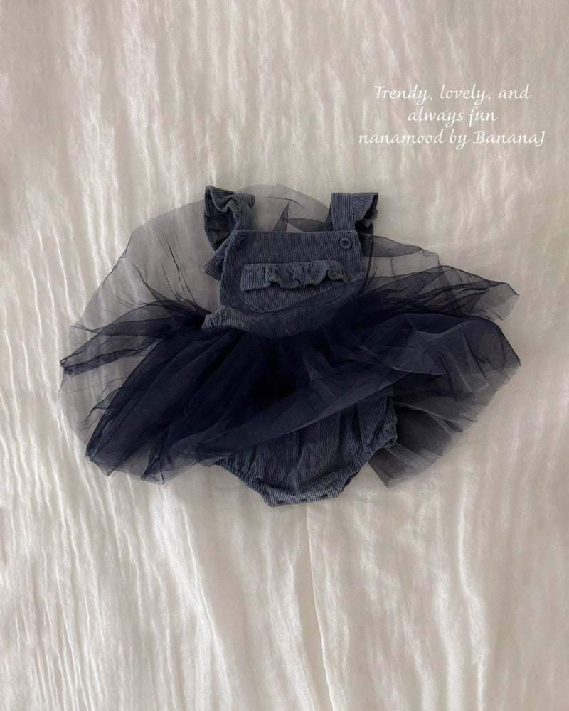 Banana J - Korean Baby Fashion - #onlinebabyboutique - Bebe Tulle Suspender Suit - 8