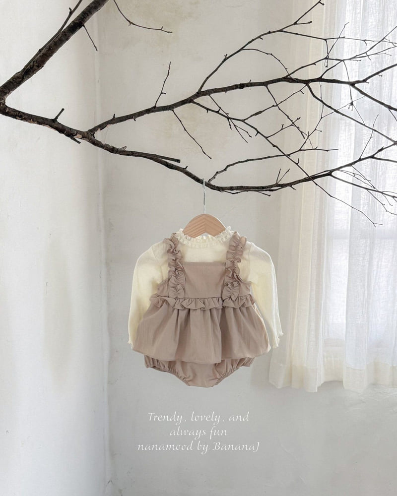 Banana J - Korean Baby Fashion - #onlinebabyshop - Bebe Blooming Suit - 2