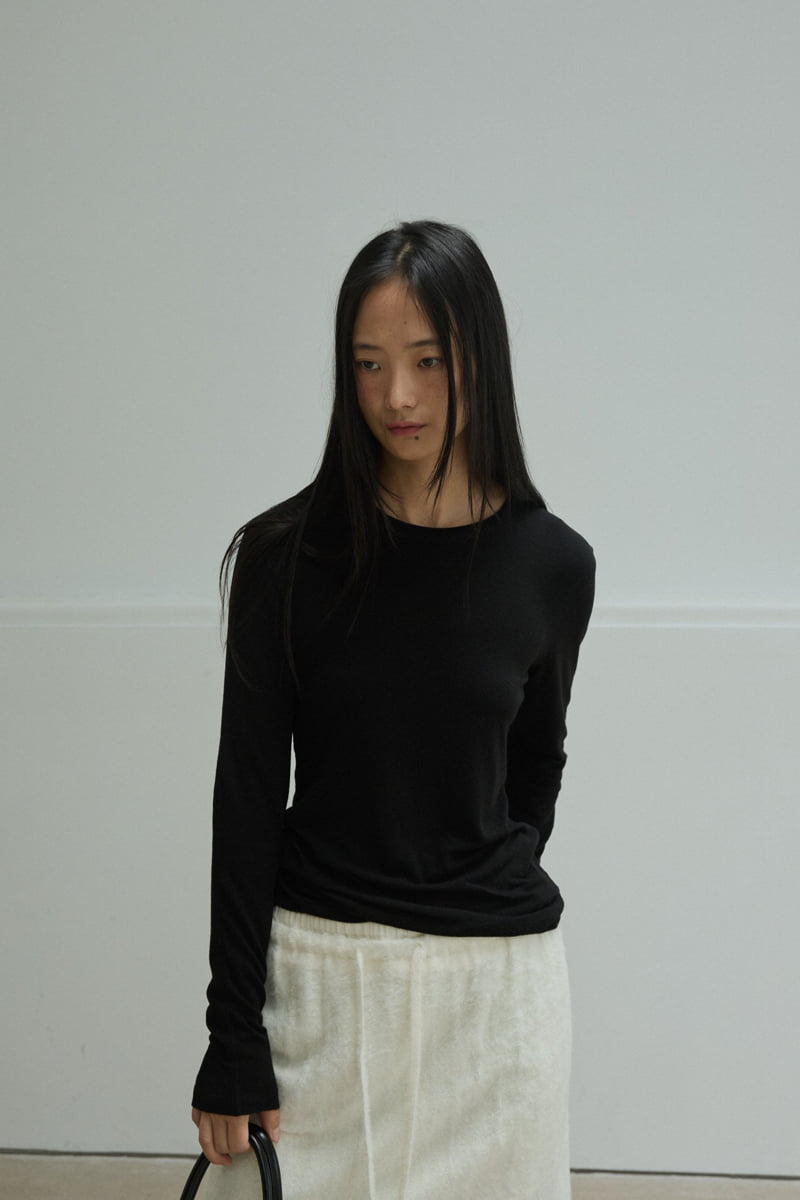 Better - Korean Women Fashion - #momslook - Bulky Tencel Tee - 2