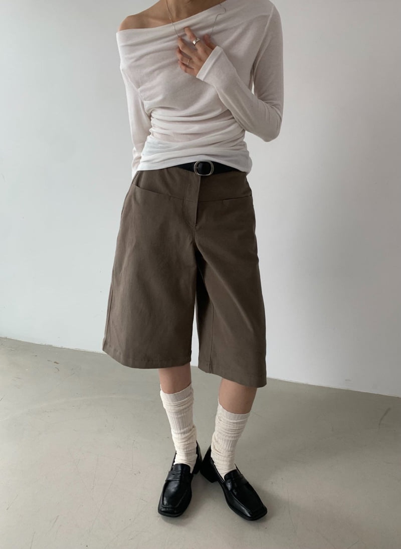 Better - Korean Women Fashion - #momslook - Peach Half Pants