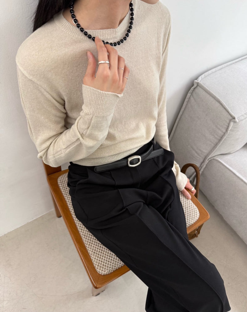Better - Korean Women Fashion - #womensfashion - Melly Round Knit - 4