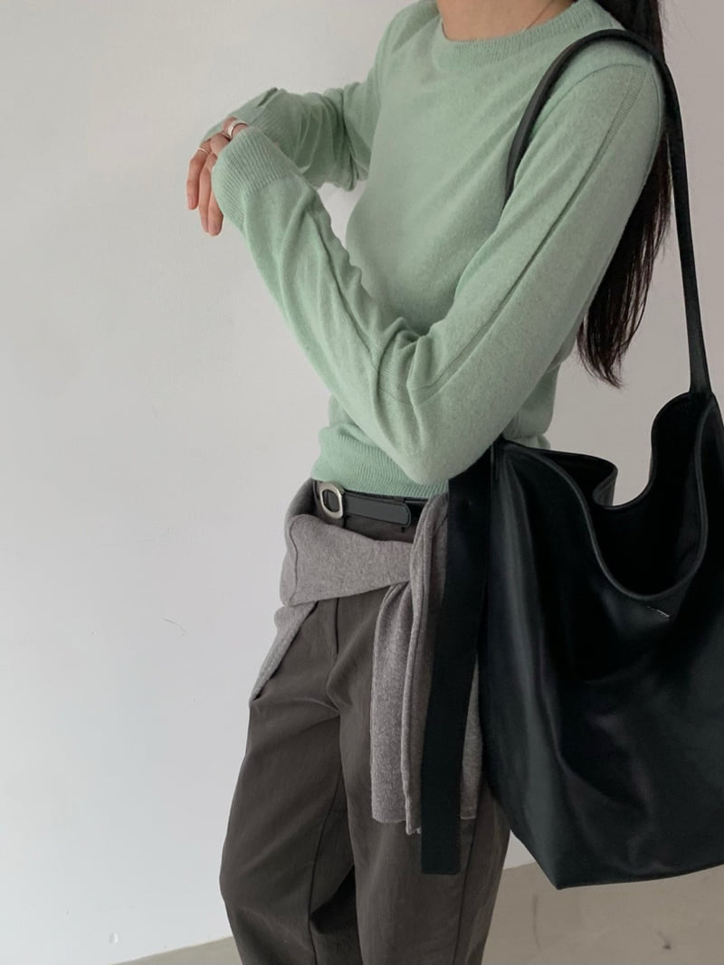 Better - Korean Women Fashion - #momslook - Melly Round Knit - 5