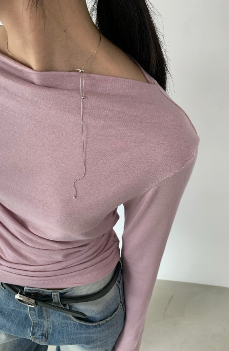 Better - Korean Women Fashion - #momslook - Art Shirring Tee - 3