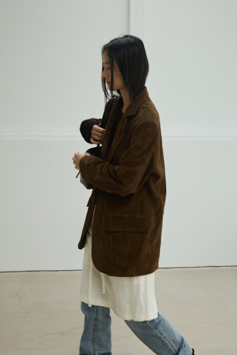 Better - Korean Women Fashion - #shopsmall - Real Suede Jacket - 3