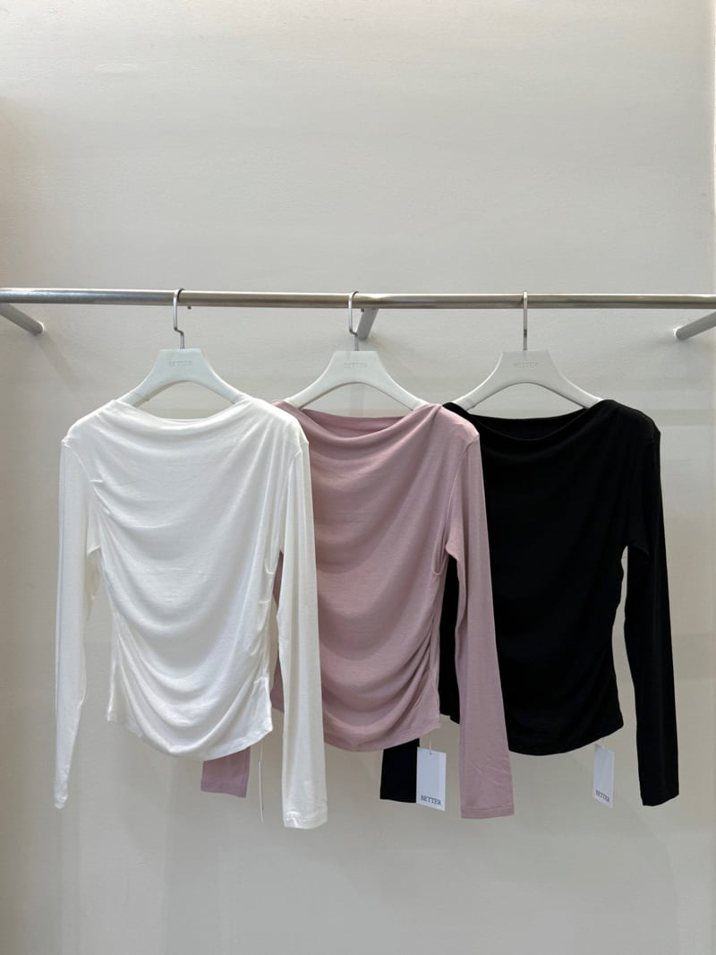 Better - Korean Women Fashion - #shopsmall - Art Shirring Tee - 12