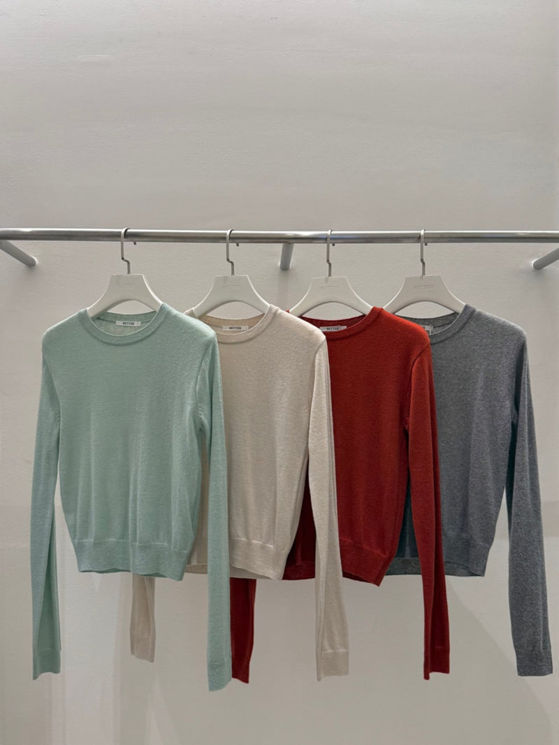 Better - Korean Women Fashion - #vintageinspired - Melly Round Knit - 12