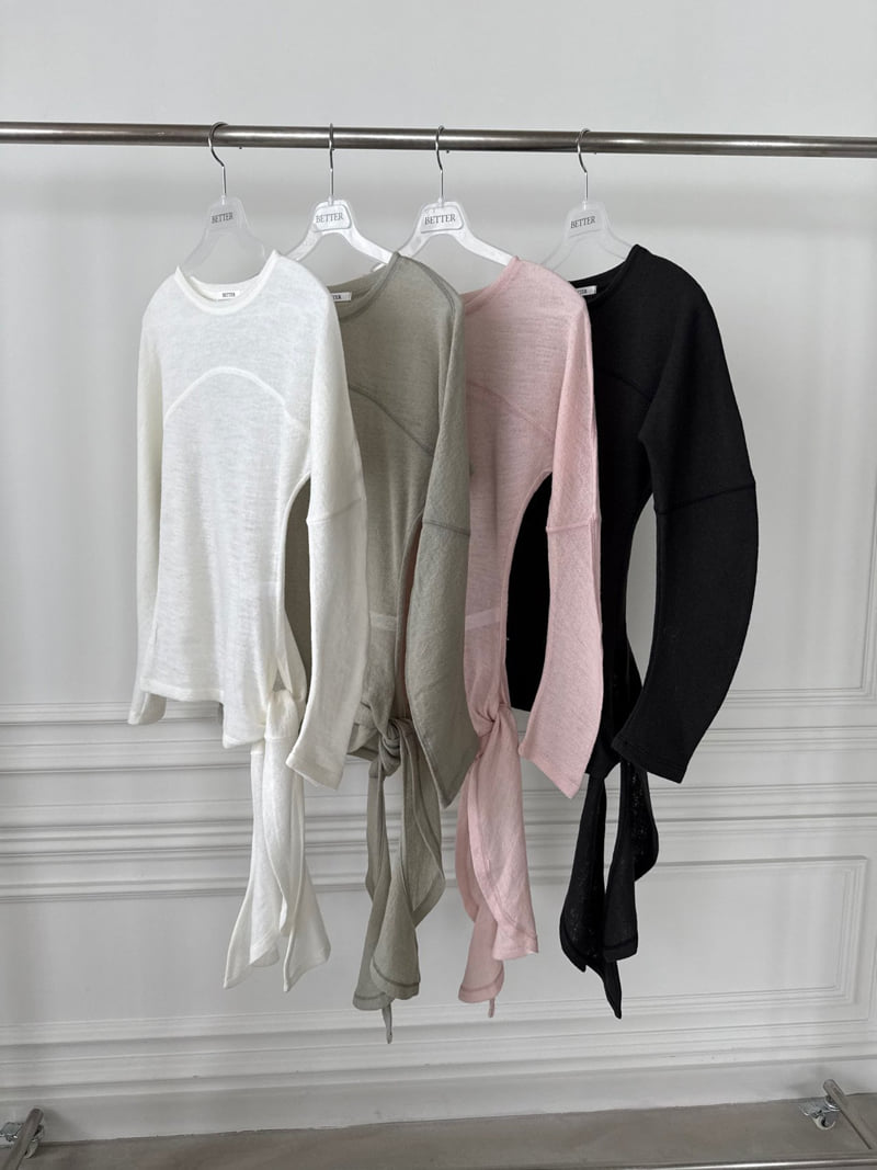 Better - Korean Women Fashion - #womensfashion - Wool Tail Tee - 12