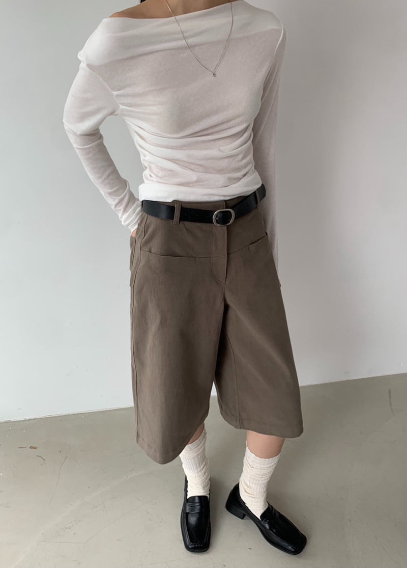 Better - Korean Women Fashion - #womensfashion - Peach Half Pants - 2