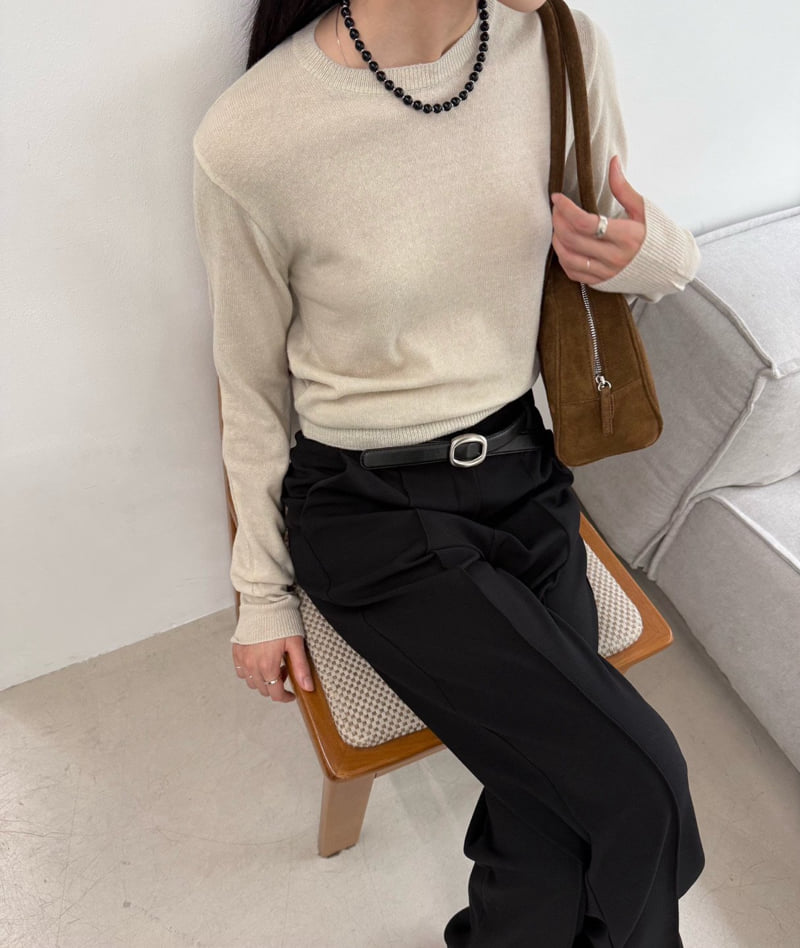 Better - Korean Women Fashion - #womensfashion - Melly Round Knit - 3