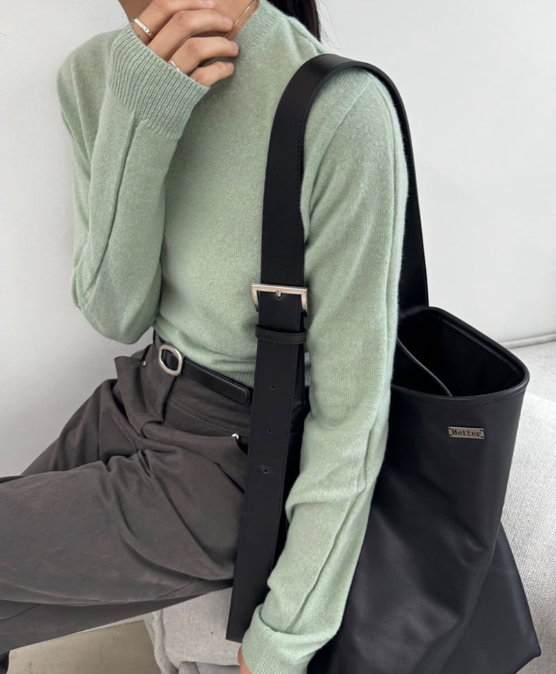 Better - Korean Women Fashion - #momslook - Melly Round Knit - 4