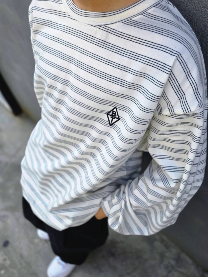 Better j - Korean Children Fashion - #Kfashion4kids - Autumn Stripe Boxy Tee - 5