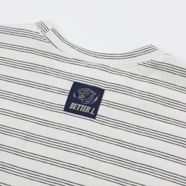 Better j - Korean Children Fashion - #childrensboutique - Autumn Stripe Boxy Tee - 12