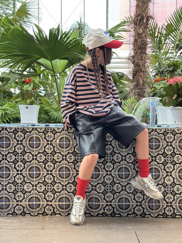 Multi Stripe Boxy Tee (Junior-Adult) by Better j for Mom + child - view 4