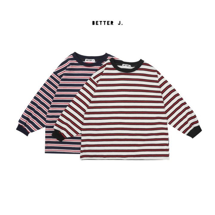Multi Stripe Boxy Tee (Junior-Adult) by Better j for Mom + child - view 8