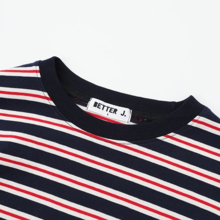 Multi Stripe Boxy Tee (Junior-Adult) by Better j for Mom + child - view 9