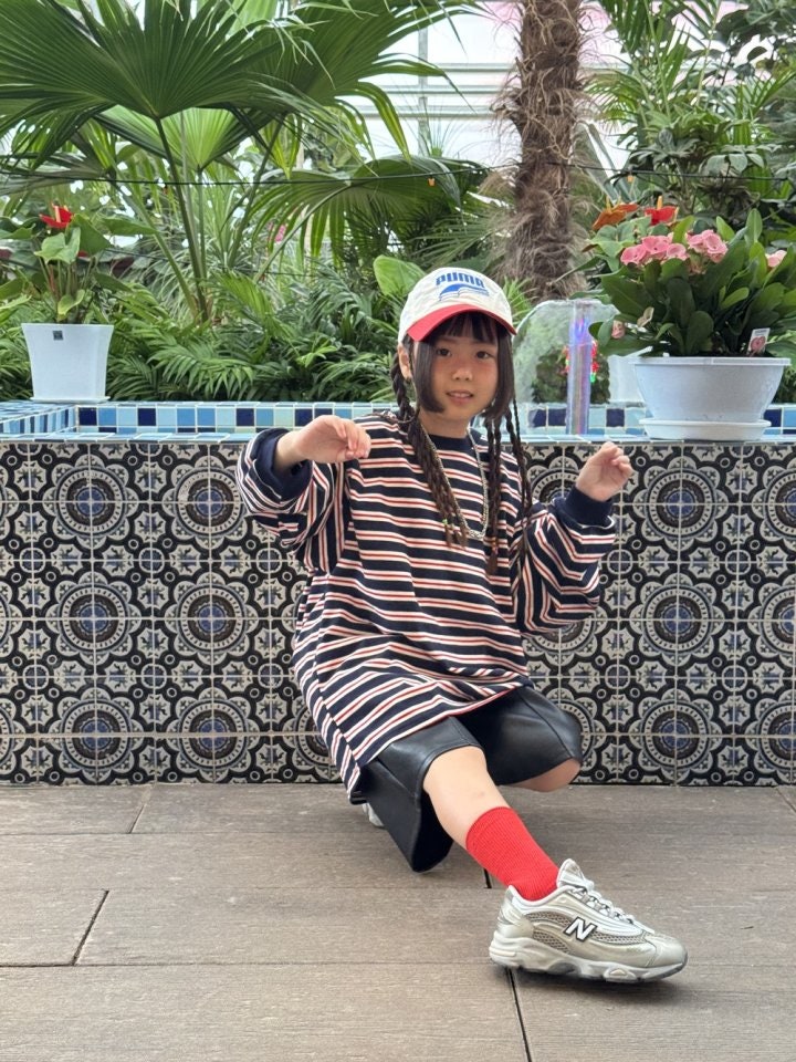 Multi Stripe Boxy Tee (Junior-Adult) by Better j for Mom + child - view 3
