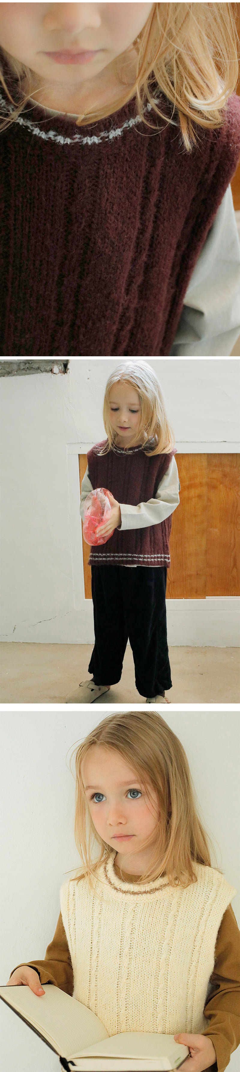 Bien A Bien - Korean Children Fashion - #childrensboutique - Seren Knit Vest - 2