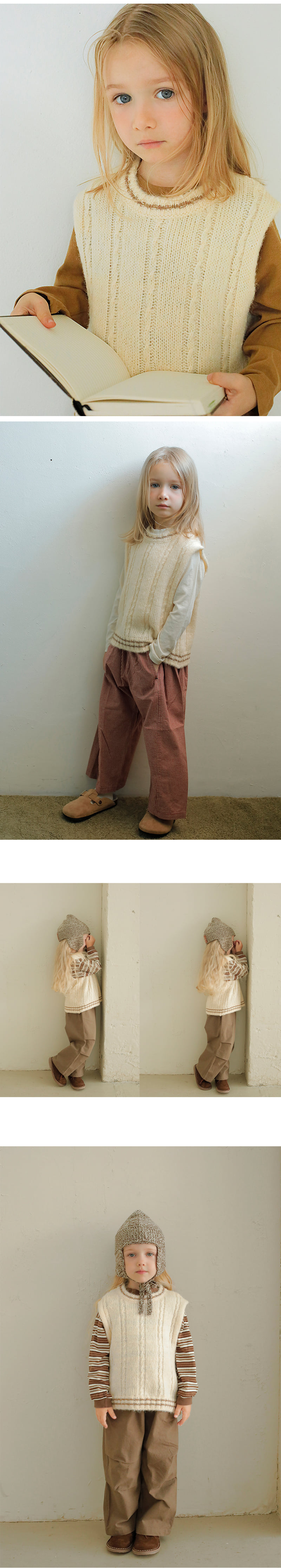 Bien A Bien - Korean Children Fashion - #designkidswear - Seren Knit Vest - 3