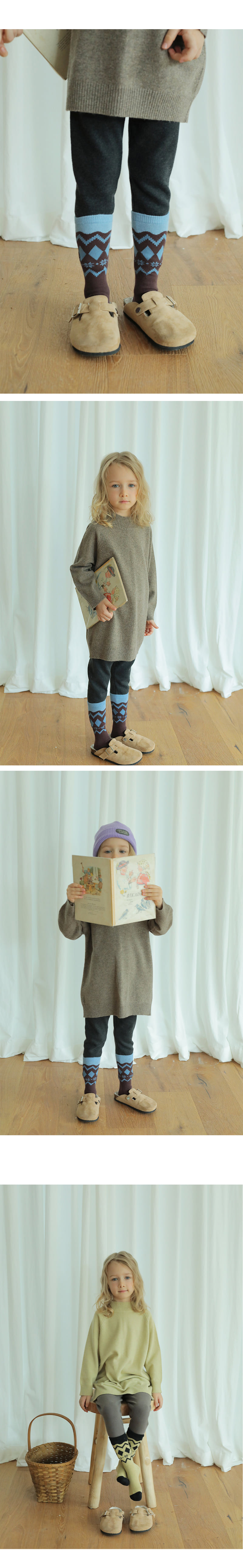 Bien A Bien - Korean Children Fashion - #kidsstore - Noel Leggings - 3
